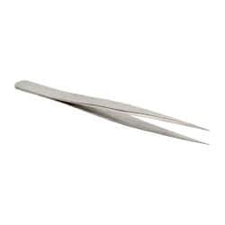 Erem - 4-3/8" OAL 3C-SA Precision Tweezers - Ultra Fine Straight Point - Best Tool & Supply