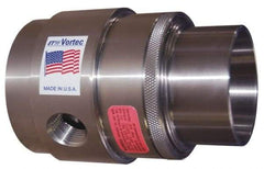 Vortec - 1.57" Inner Diam Stainless Steel Vaccuum Generator - 2-1/2" Intake Diam & 1.97" Discharge Diam - Best Tool & Supply