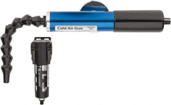 Vortec - 8" Long Hose, 900 BTU/Hr Air Capacity, 1 Outlet, Cold Air Gun Kit - 10-5/8" Tank/Unit Length, 6.63" High Tank/Unit, Includes Adjustable Cold Air Gun, Magnetic Base, 5 Micron Auto-Drain Filter - Best Tool & Supply