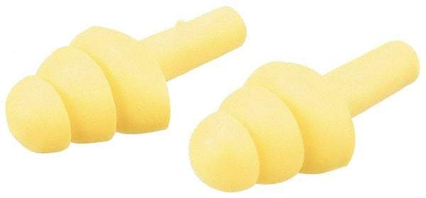 3M - Reusable, Uncorded, 25 dB, Flange Earplugs - Yellow, 100 Pairs - Best Tool & Supply