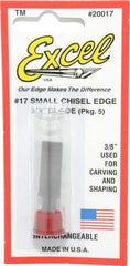 Excel - 5 Piece Steel Hobby Blade - 1-1/2" OAL - Best Tool & Supply