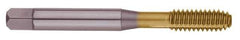 OSG - #8-36 UNF H5 Thread Limit Modified Bottoming Thread Forming Tap - Cobalt, TiN Finish, 2-1/8" OAL, 3/4" Thread Length, Right Hand Thread, Series HY-PRO NRT - Best Tool & Supply