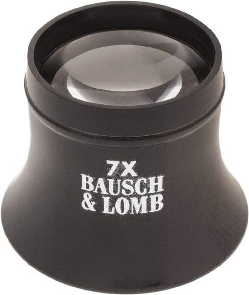 Bausch & Lomb - 7x Magnification, 1 Inch Lens Diameter, Glass Lens Loupe - 1 Lens, 1-1/2 Inch Focal Length - Best Tool & Supply