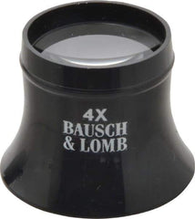 Bausch & Lomb - 4x Magnification, 1 Inch Lens Diameter, Glass Lens Loupe - 1 Lens, 2-1/2 Inch Focal Length - Best Tool & Supply