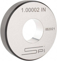 SPI - 1" Inside x 2-1/2" Outside Diameter, 0.63" Thick, Setting Ring - Accurate to 0.0001", Silver - Best Tool & Supply