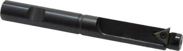 APT - 19/32 Inch Diameter, Solid Pilot, Straight 1/2 Inch Shank Diameter, 1 Insert, Indexable Counterbore - 4-3/8 Inch Overall Length, TPGH 215 Insert - Best Tool & Supply