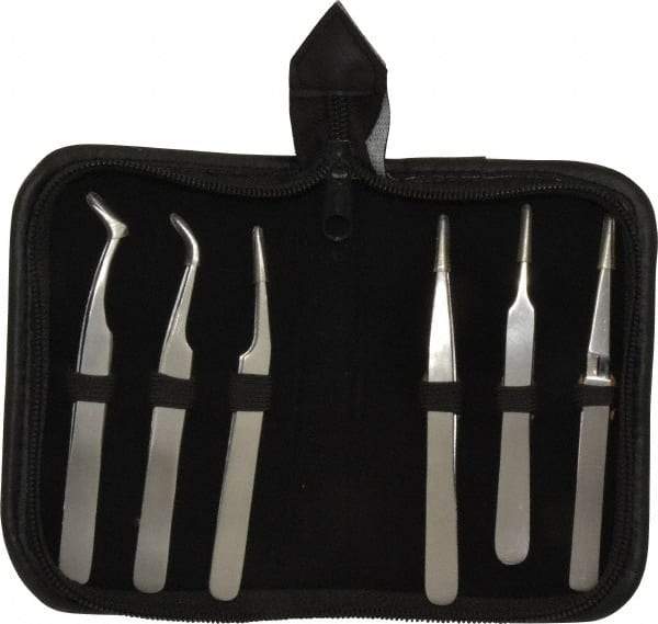 Value Collection - Stainless Steel Tweezer Set - 6 Piece - Best Tool & Supply