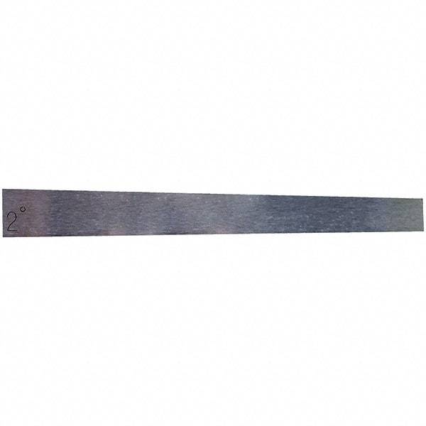 Value Collection - 2° Angle, 3 Inch Long, Angle Block - 55 RC Hardness - Best Tool & Supply