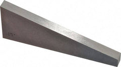 Value Collection - 15° Angle, 3 Inch Long, Angle Block - 55 RC Hardness - Best Tool & Supply