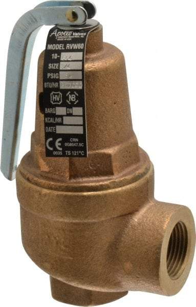 Conbraco - 3/4" Inlet, 3/4" Outlet, ASME Safety Relief Valve - 30 Max psi, 827,000 BTUs - Best Tool & Supply