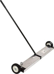 Mag-Mate - 36" Long Push Magnetic Sweeper with Wheels - 5" Wide x 5" High x 48" Long, 6" Wheel Diam, 2" Clearance - Best Tool & Supply