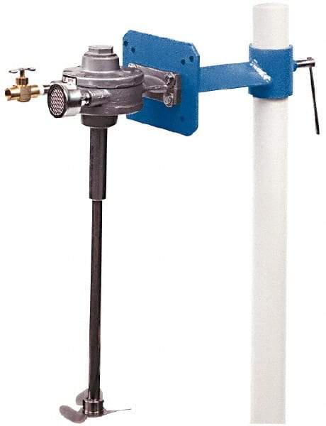 Neptune Mixer - 50 to 80 psi Air Pressure, 5 Gallon Mixing Capacity, 1/4 to 1/2 hp, Pipe Clamp, Air Powered Mixer - 24 Inch Long Shaft, Compatible with Pail Container - Best Tool & Supply