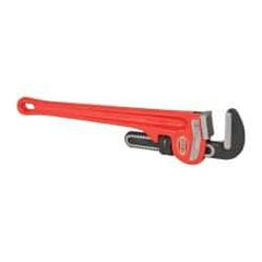 Ridgid - 18" Cast Iron Straight Pipe Wrench - 2-1/2" Pipe Capacity - Best Tool & Supply