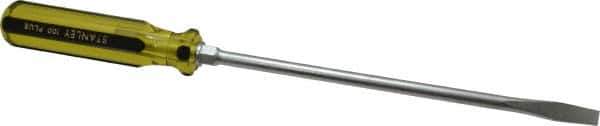 Stanley - Standard Slotted Screwdriver - Round Shank, Acetate Handle - Best Tool & Supply