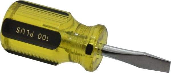 Stanley - Standard Slotted Screwdriver - Round Shank, Acetate Handle - Best Tool & Supply