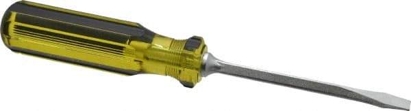 Stanley - Standard Slotted Screwdriver - Square Shank, Acetate Handle - Best Tool & Supply