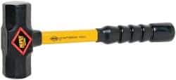 NUPLA - 4 Lb Head, 14" Long Sledge Hammer - Steel Head, Fiberglass Handle - Best Tool & Supply