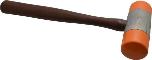 Made in USA - 2 Lb Head Plastic Faced Mallet - Wood Handle - Best Tool & Supply