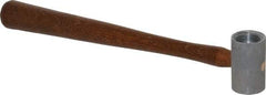 Made in USA - 3/4 Lb Head 1-1/4" Face Plastic Split Head Hammer without Faces - Wood Handle - Best Tool & Supply