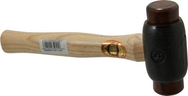 Value Collection - 3 Lb Head 1-3/4" Face Iron Soft Face Hammer - Wood Handle - Best Tool & Supply