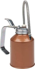 Goldenrod - 8" Long Flexible Spout, Lever-Type Oiler - Die Cast Zinc Pump, Steel Body, Powder Coated - Best Tool & Supply