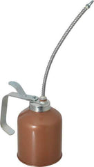 Goldenrod - 8" Long Flexible Spout, Lever-Type Oiler - Die Cast Zinc Pump, Steel Body, Powder Coated - Best Tool & Supply