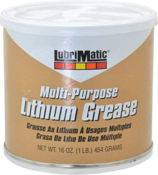 LubriMatic - 16 oz Can Lithium General Purpose Grease - Black, 275°F Max Temp, NLGIG 2, - Best Tool & Supply