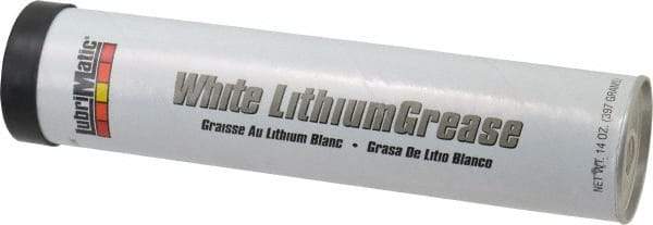 LubriMatic - 14 oz Cartridge Lithium General Purpose Grease - White, 290°F Max Temp, NLGIG 2, - Best Tool & Supply