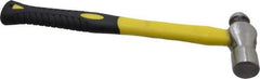 Value Collection - 3/4 Lb Head Drop Forged Steel Ball Pein Hammer - Fiberglass Handle, 12" OAL, Fiberglass with Cushion Grip - Best Tool & Supply