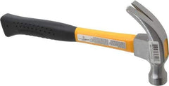 Value Collection - 1 Lb Head, Curved-Economy Hammer - 13" OAL, Fiberglass Handle with Grip - Best Tool & Supply