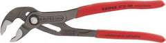 Knipex - 10" OAL, 2" Max Capacity, 25 Position Water Pump Tongue & Groove Pliers - Standard V-Jaws, Standard Head, Nonslip Plastic Handles - Best Tool & Supply