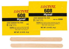 Loctite - 0.14 oz Pouch Two Part Epoxy - 5 min Working Time, 1,500 psi Shear Strength, Series 608 - Best Tool & Supply