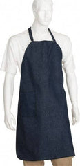 PRO-SAFE - 27 x 35" General Purpose Bib Apron - Denim, Denim Blue, 1 Pocket - Best Tool & Supply