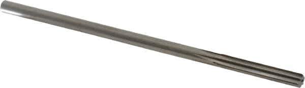 Alvord Polk - Letter E High Speed Steel 6 Flute Chucking Reamer - Straight Flute, 0.2405" Straight Shank, 1-1/2" Flute Length, 6" OAL - Best Tool & Supply