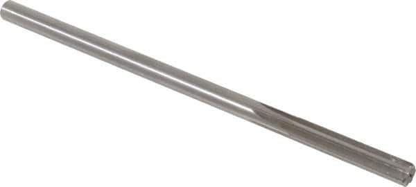 Alvord Polk - 19/64" High Speed Steel 6 Flute Chucking Reamer - Straight Flute, 0.2792" Straight Shank, 1-1/2" Flute Length, 6" OAL - Best Tool & Supply