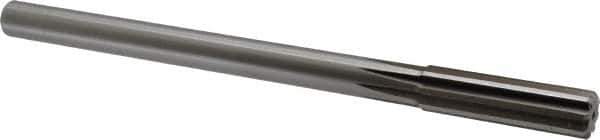 Alvord Polk - 41/64" High Speed Steel 8 Flute Chucking Reamer - Straight Flute, 9/16" Straight Shank, 2-1/4" Flute Length, 9" OAL - Best Tool & Supply