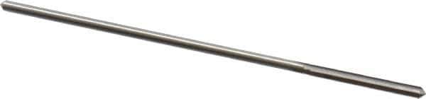 Alvord Polk - #44 High Speed Steel 4 Flute Chucking Reamer - Straight Flute, 0.0771" Straight Shank, 3/4" Flute Length, 3" OAL - Best Tool & Supply