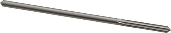 Alvord Polk - 3/16" High Speed Steel 6 Flute Chucking Reamer - Straight Flute, 0.1805" Straight Shank, 1-1/8" Flute Length, 4-1/2" OAL - Best Tool & Supply