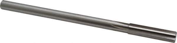 Alvord Polk - 1/2" High Speed Steel 6 Flute Chucking Reamer - Straight Flute, 0.4355" Straight Shank, 2" Flute Length, 8" OAL - Best Tool & Supply