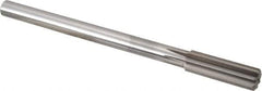 Alvord Polk - 17.5mm High Speed Steel 8 Flute Chucking Reamer - Straight Flute, 9/16" Straight Shank, 2-1/4" Flute Length, 9" OAL - Best Tool & Supply