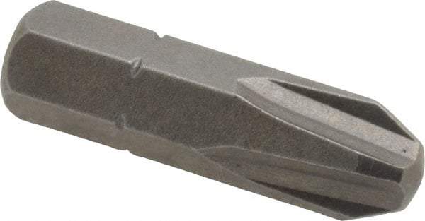 Apex - #4, Hex Drive Phillips Screwdriver Bit - 5/16" Drive, 1-1/4" OAL - Best Tool & Supply