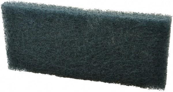 3M - 10" Long x 4-5/8" Wide x 1/2" Thick Scouring Pad - Medium-Duty, Blue - Best Tool & Supply