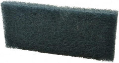 3M - 10" Long x 4-5/8" Wide x 1/2" Thick Scouring Pad - Medium-Duty, Blue - Best Tool & Supply