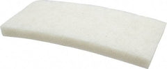 3M - 10" Long x 4-5/8" x 1" Thick Wide Cleansing Pad - Nonabrasive, Light-Duty, White - Best Tool & Supply