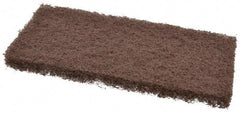 3M - 10" Long x 4-5/8" x 1" Thick Wide Scouring Pad - Heavy-Duty, Brown - Best Tool & Supply