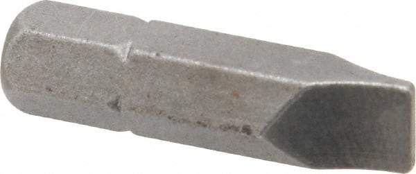 Apex - 7/32" x 0.04" Blade, 1/4" Drive Slotted Screwdriver Bit - 1" OAL, Insert Bit - Best Tool & Supply