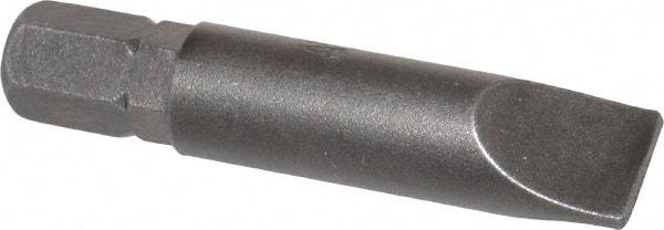 Apex - 5/16" x 0.05" Blade, 1/4" Drive Slotted Screwdriver Bit - 1-1/2" OAL, Insert Bit - Best Tool & Supply