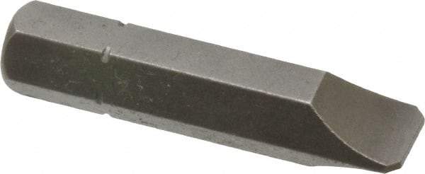 Apex - 1/4" x 0.042" Blade, 5/16" Drive Slotted Screwdriver Bit - 1-1/2" OAL, Insert Bit - Best Tool & Supply