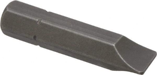 Apex - 19/64" x 0.046" Blade, 5/16" Drive Slotted Screwdriver Bit - 1-1/2" OAL, Insert Bit - Best Tool & Supply