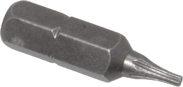 Apex - 1/4" Drive T6 Torx Screwdriver Bit - 1" OAL - Best Tool & Supply